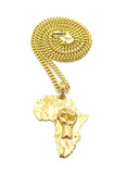 Godly  Gold African Pendant & Chain Set