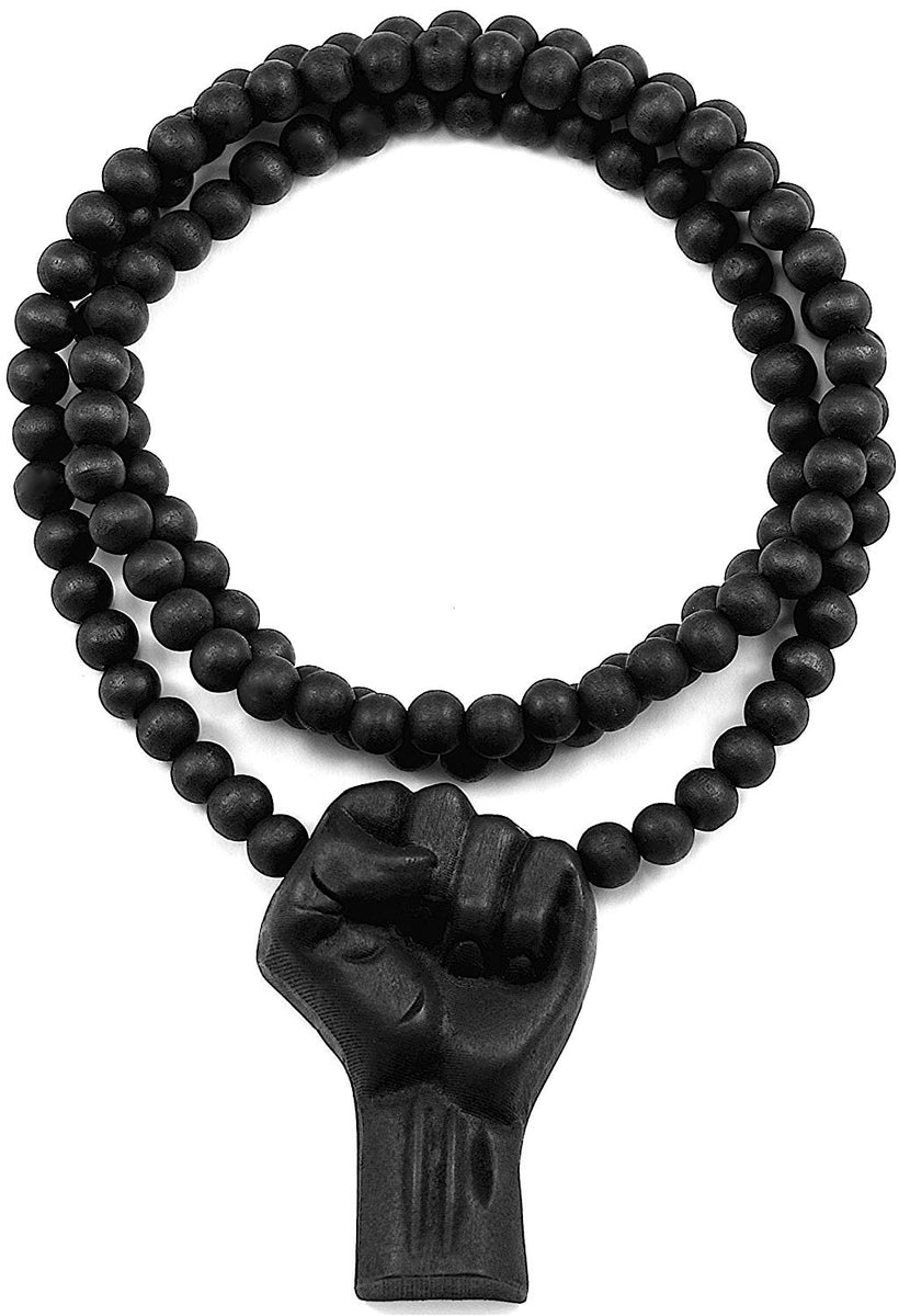 Black power on sale fist medallion