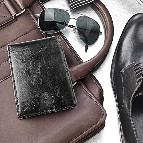 The Minimalist Leather Wallet With Clip and RFID Blocking Technology