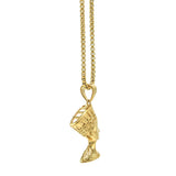 14k Gold Plated Queen Nefertiti Necklace