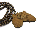 Africa Black Fist Necklace Pendant