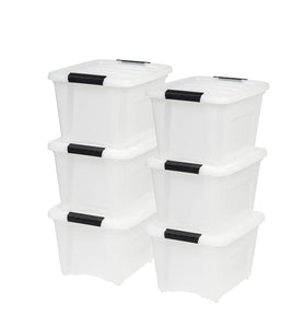 Stack & Pull Storage Containers, 6 count
