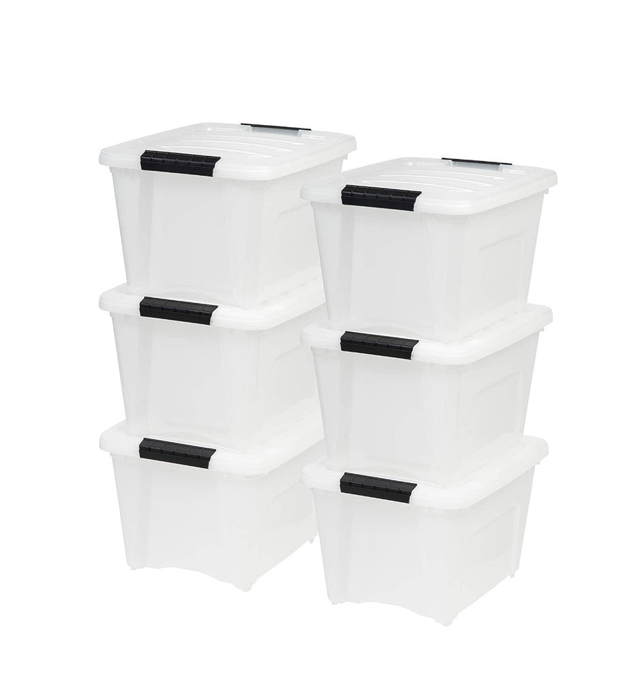 Stack & Pull Storage Containers, 6 count