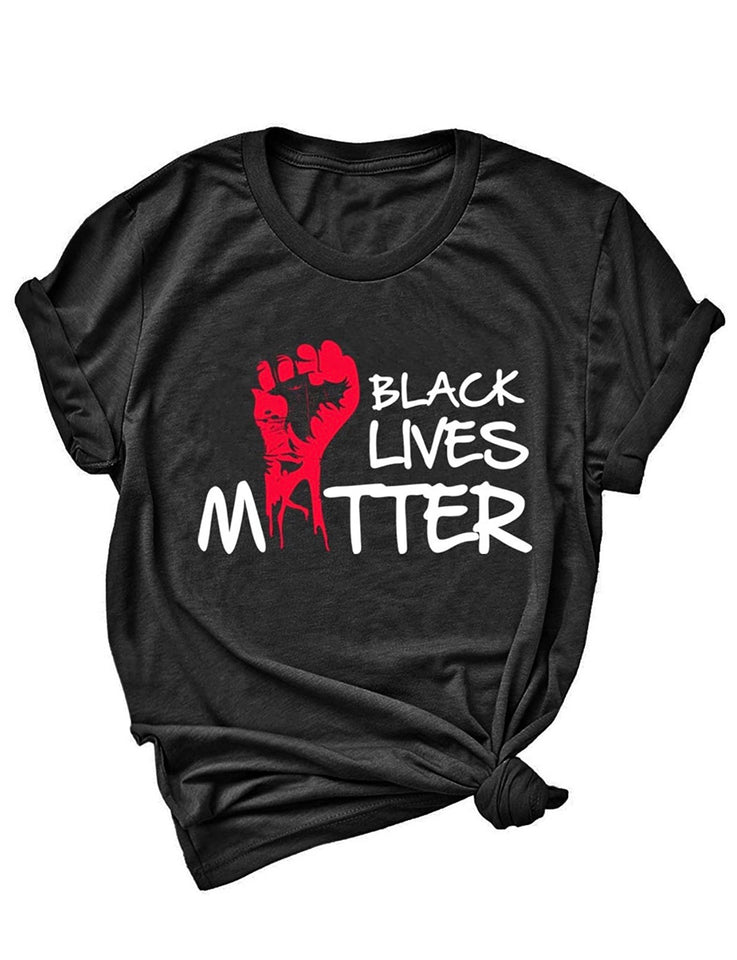 Womens “Black Lives Matter” Fist Tee