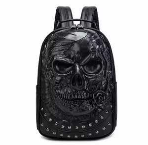 Leather Skull Backpack